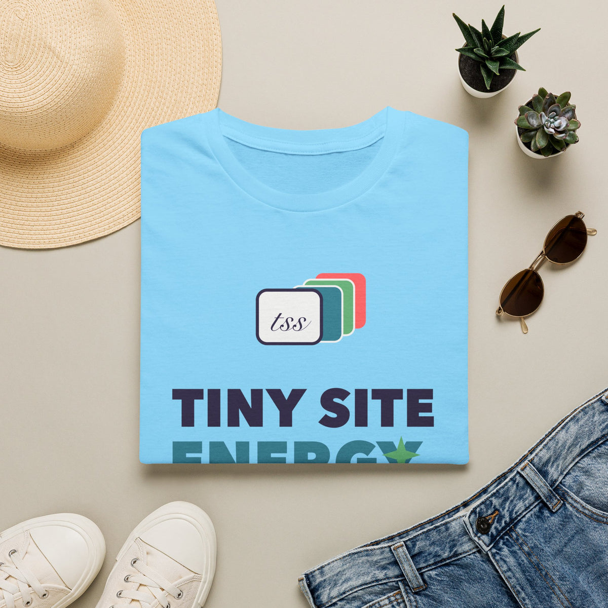 Tiny Site Energy — Gildan Softstyle Heather Tee