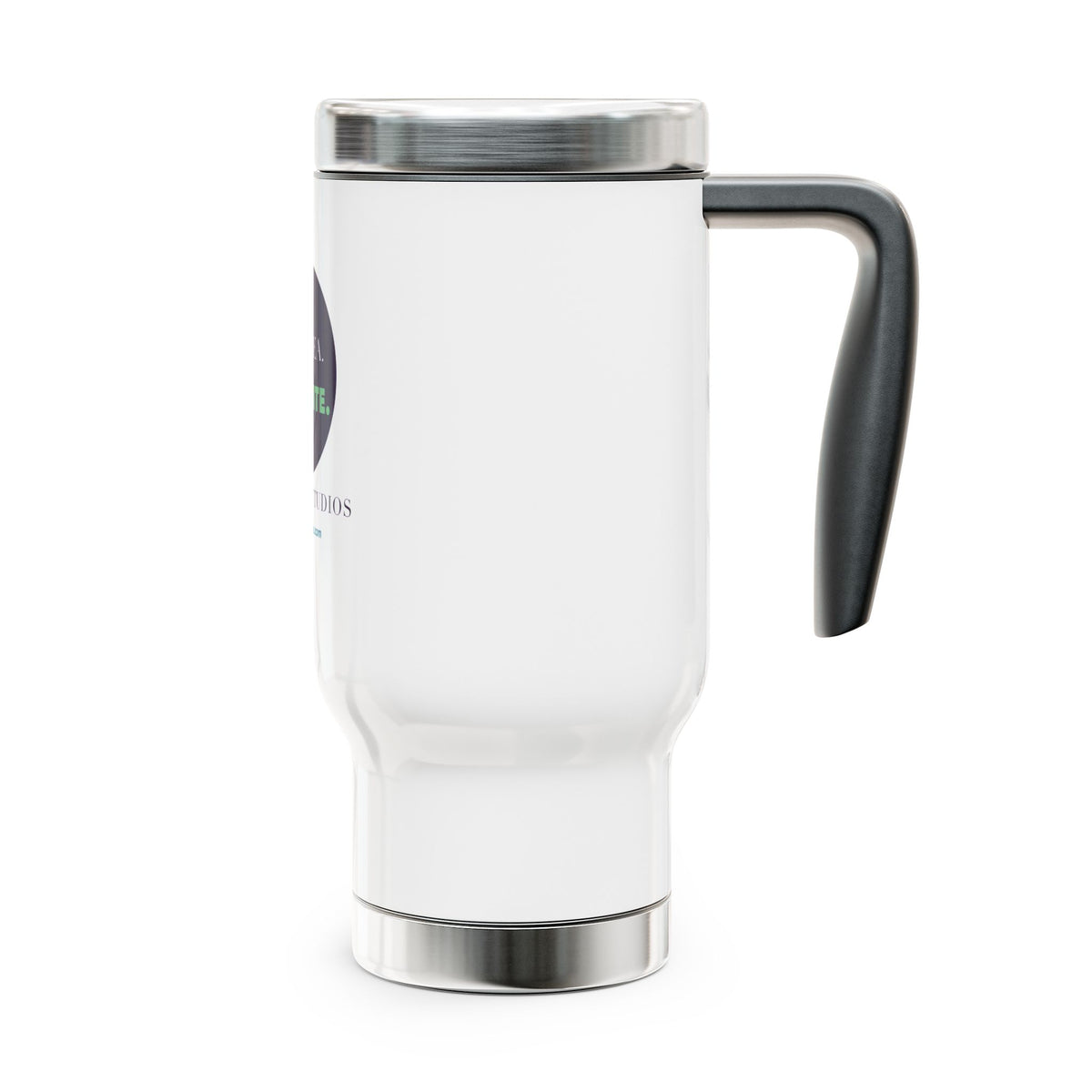 Big Idea. Tiny Site. — 14oz Travel Mug with Handle