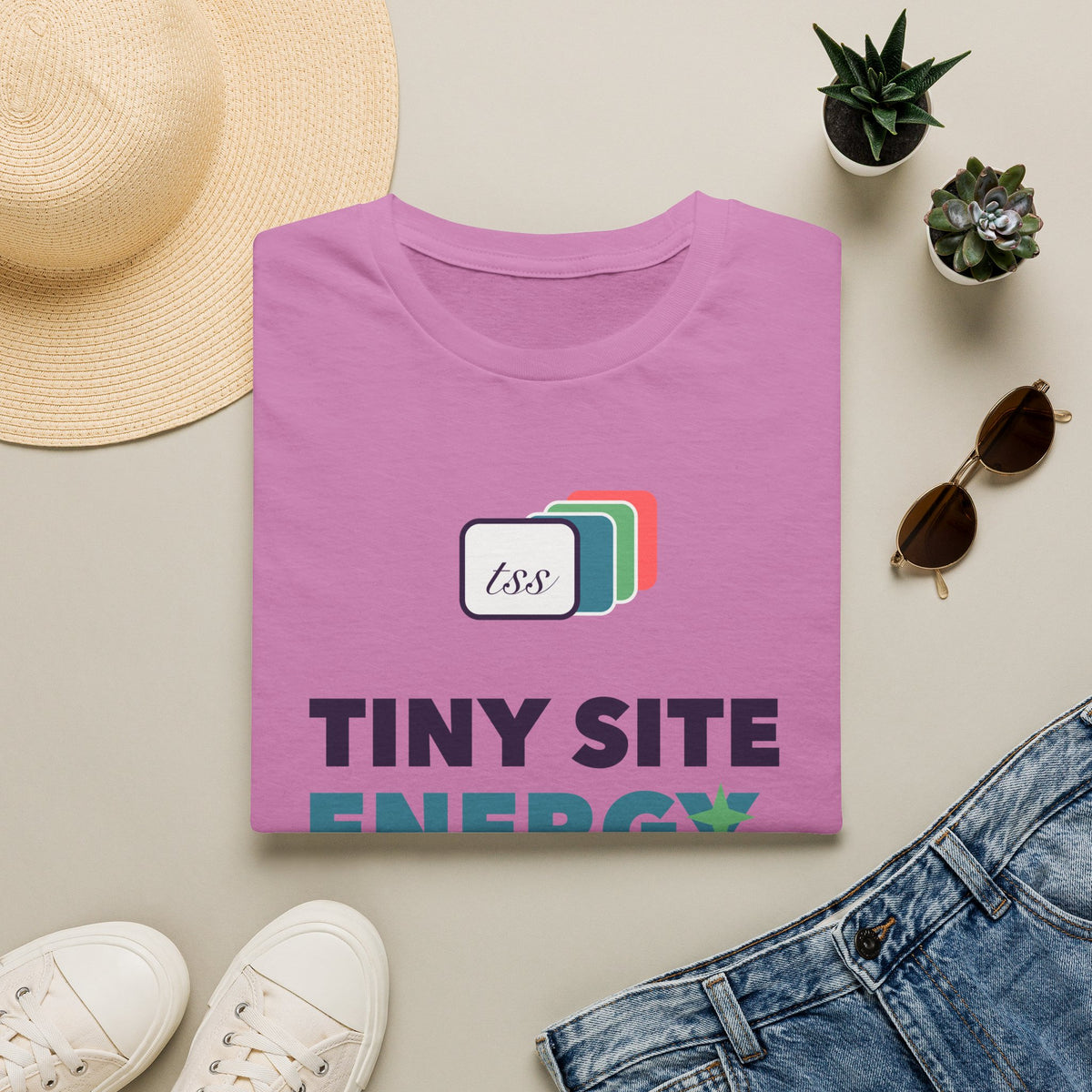 Tiny Site Energy — Gildan Softstyle Heather Tee