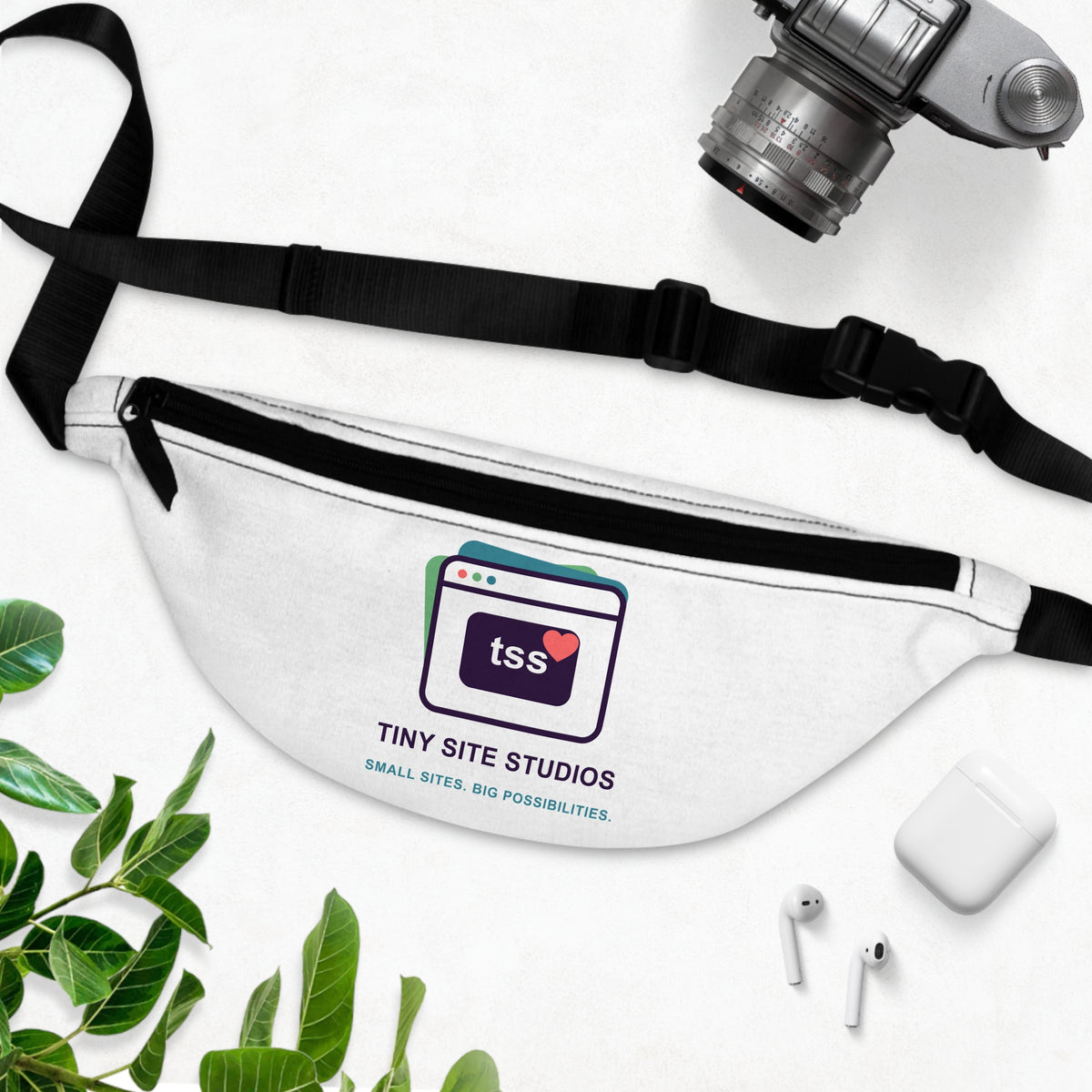 Tiny Site Studios Stacked-Card Fanny Pack