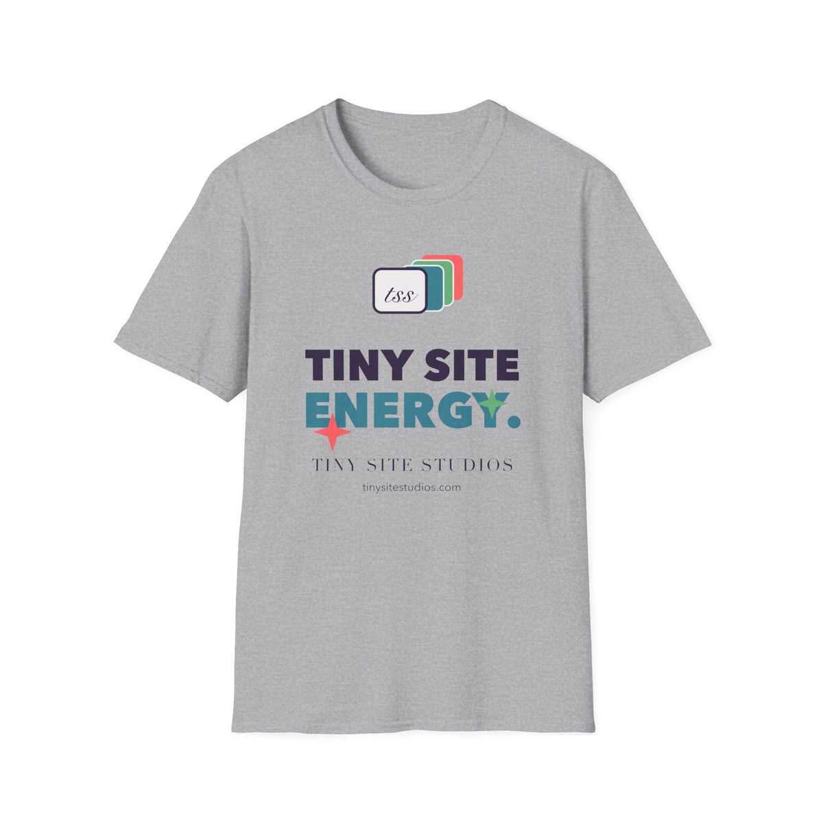 Tiny Site Energy — Gildan Softstyle Heather Tee