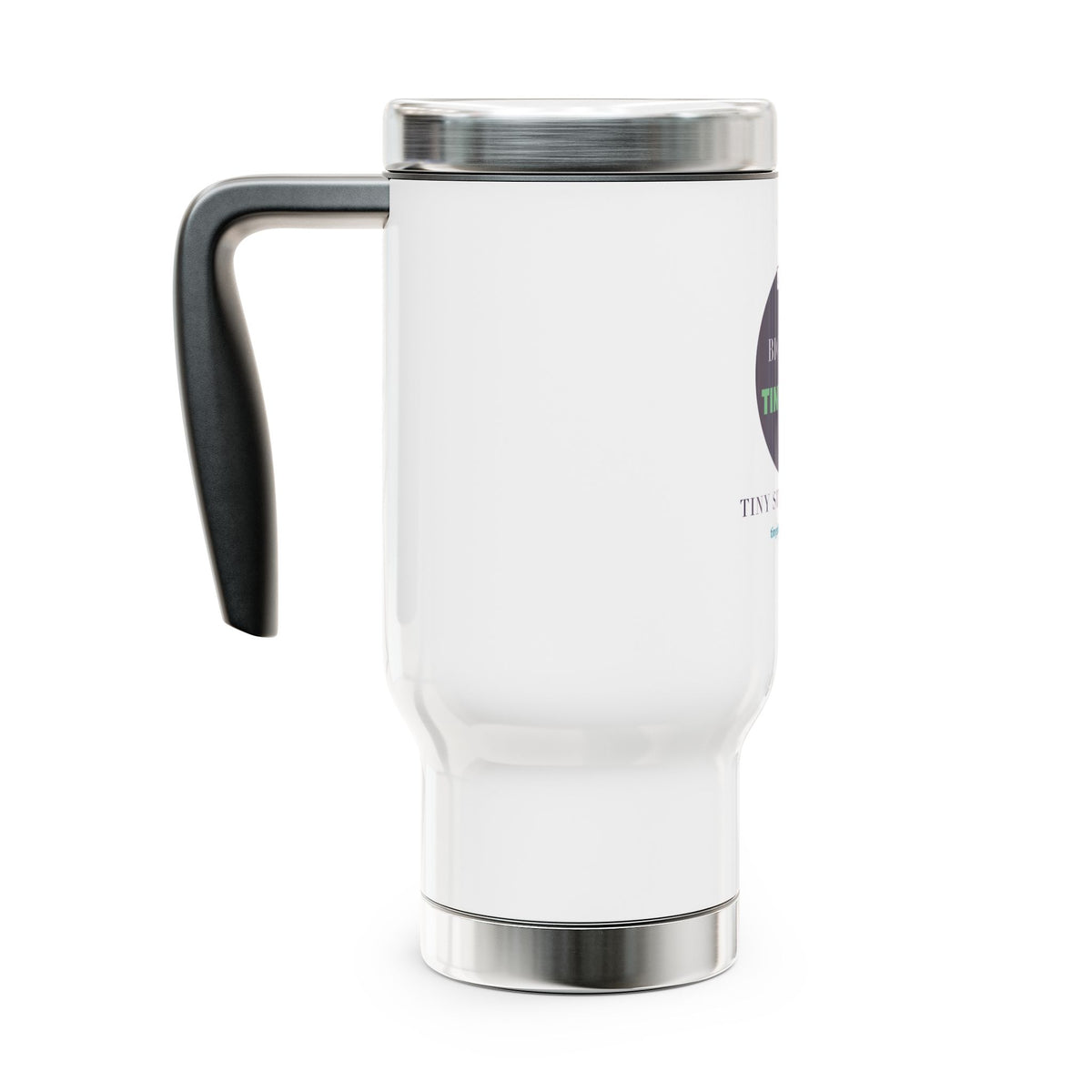 Big Idea. Tiny Site. — 14oz Travel Mug with Handle
