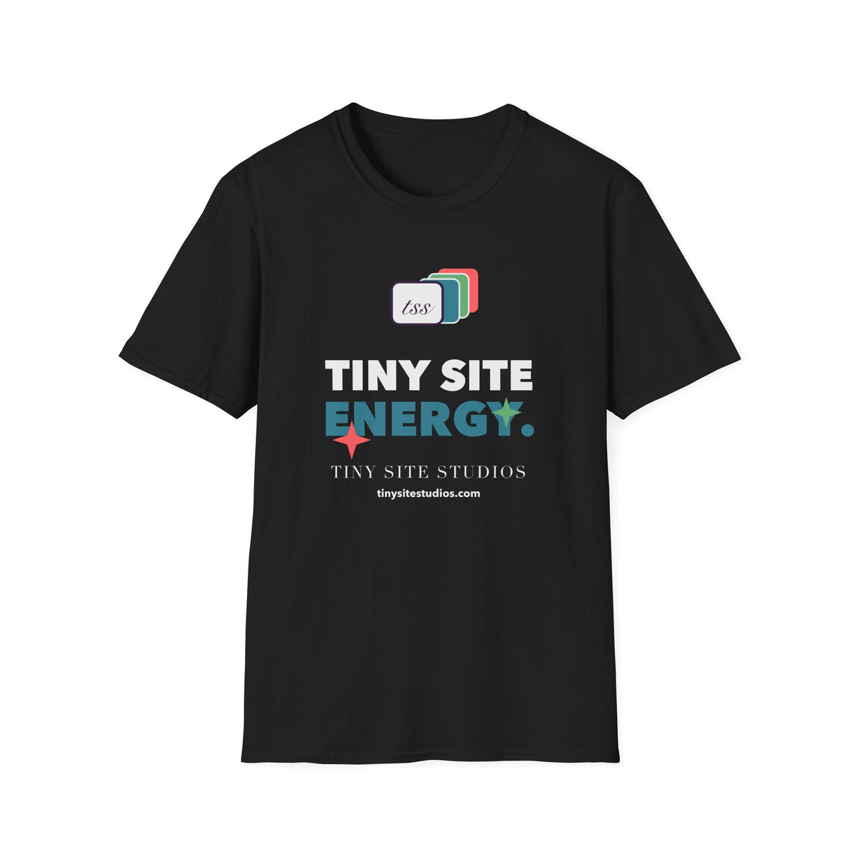 Tiny Site Energy — Dark Colors Gildan Softstyle Tee