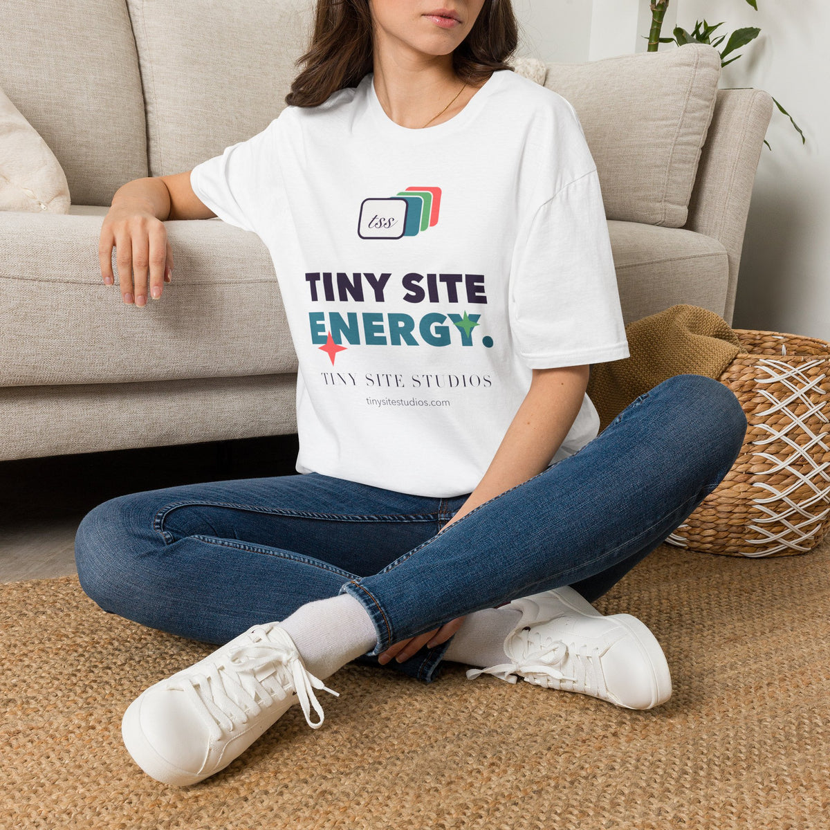 Tiny Site Energy — Gildan Softstyle Heather Tee