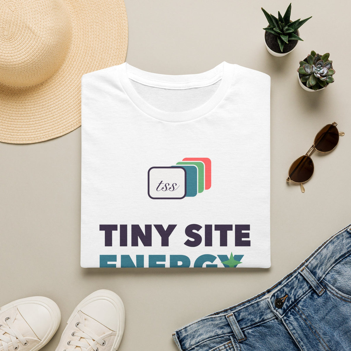 Tiny Site Energy — Gildan Softstyle Heather Tee