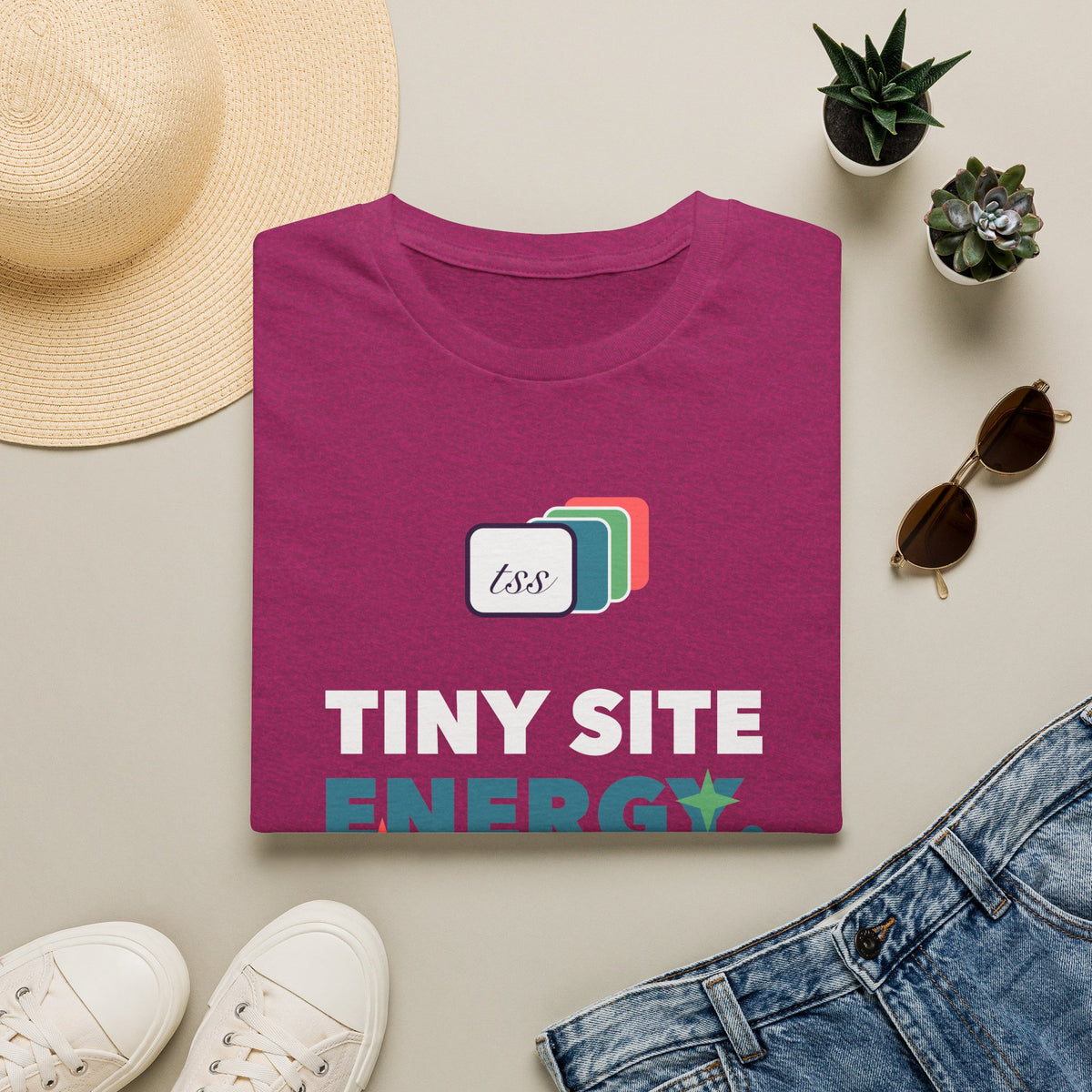 Tiny Site Energy — Dark Colors Gildan Softstyle Tee