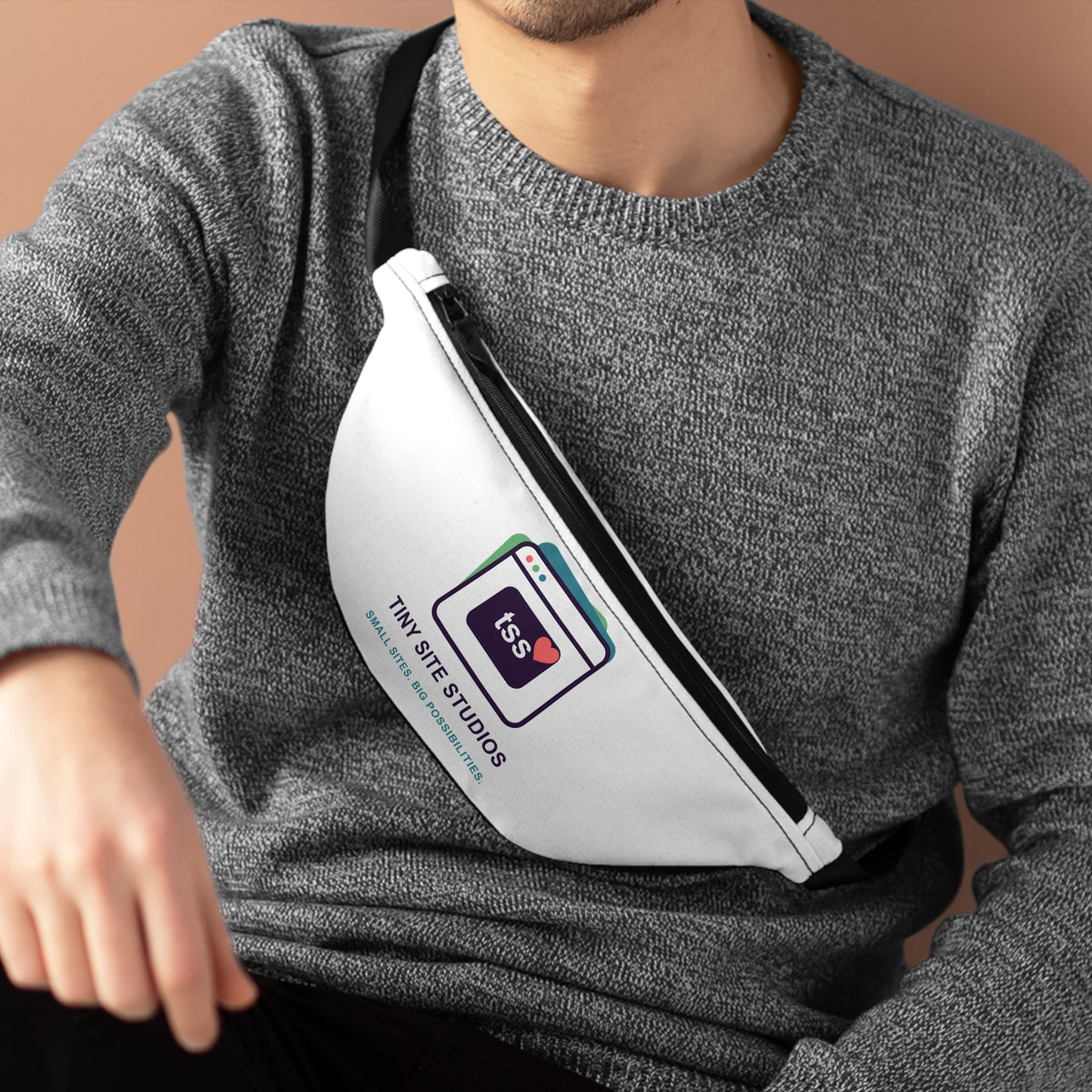 Tiny Site Studios Stacked-Card Fanny Pack