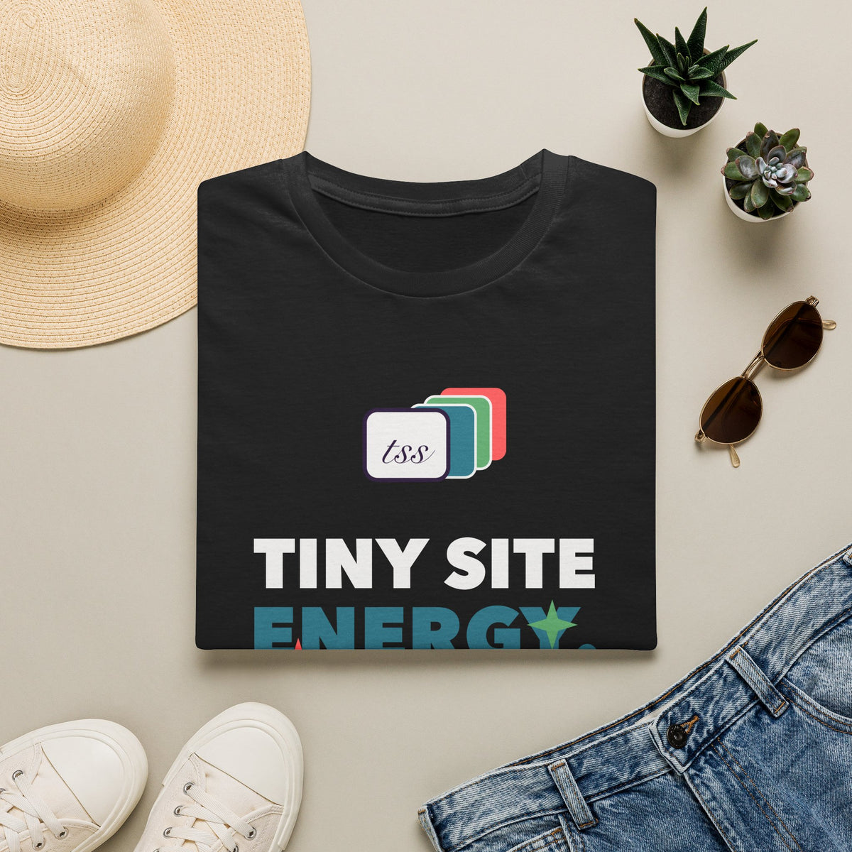 Tiny Site Energy — Dark Colors Gildan Softstyle Tee